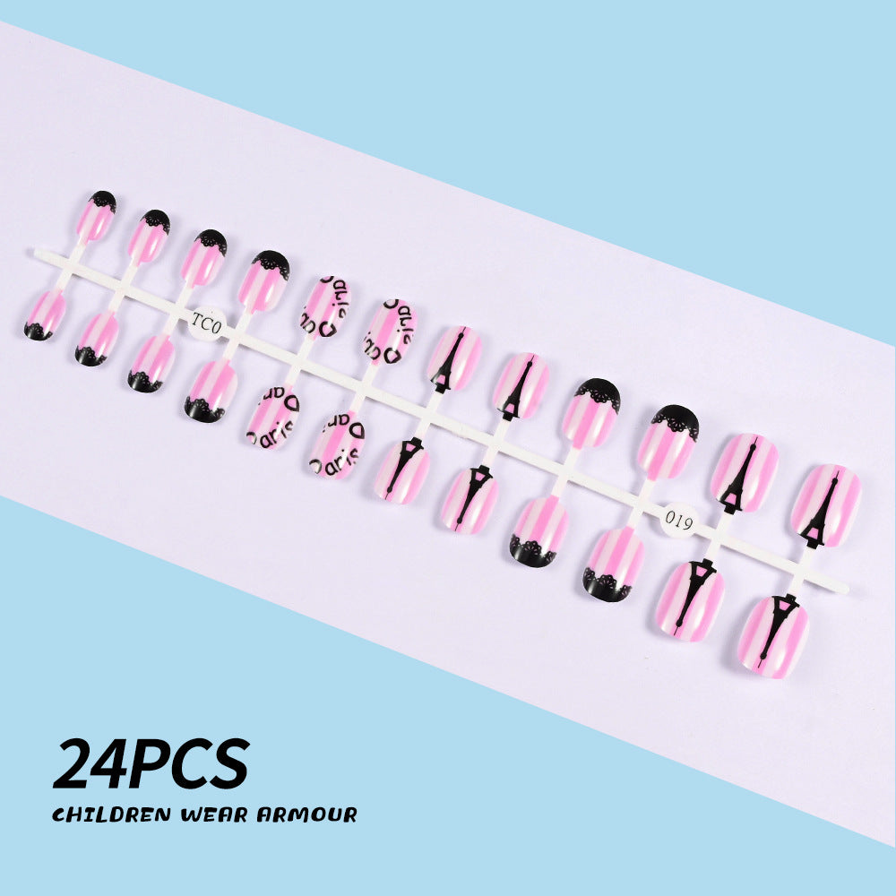 Children's Fun-Themed Press-On Nail Set Stornfield