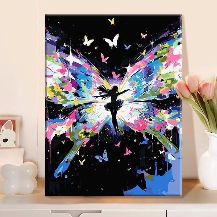Abstract Butterfly Canvas Wall Art Stornfield