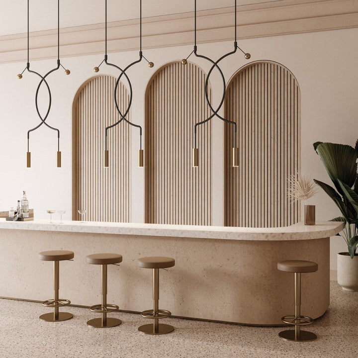 Contemporary Curved Pendant Light