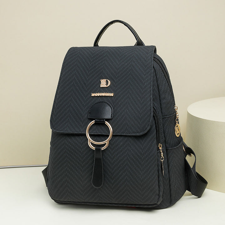 Multi-Compartment Herringbone Fashion Backpack Stornfield