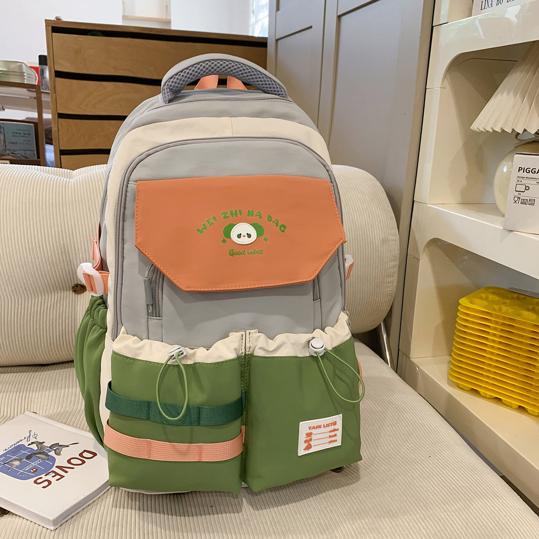 Playful Illustrated Multi-Pocket Backpack Stornfield