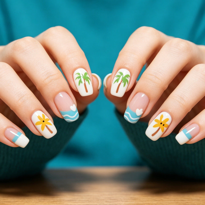 Tropical Vacation-Themed Nail Art Stornfield