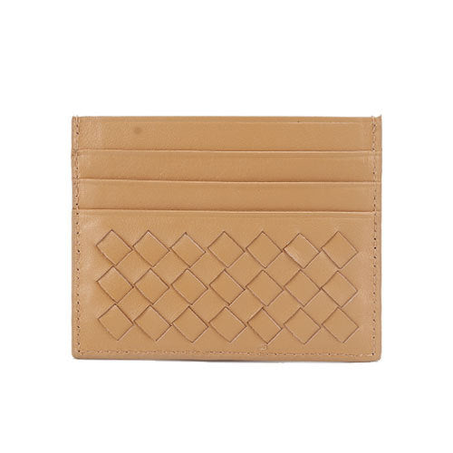 Woven Leather Credit Card Holder Stornfield