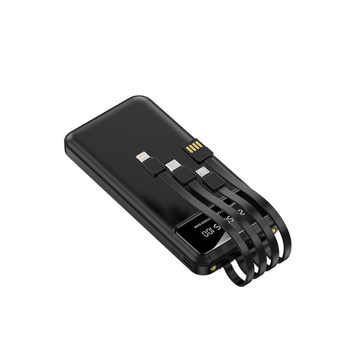 Multifunctional power bank with integrated charging cable and digital display Stornfield