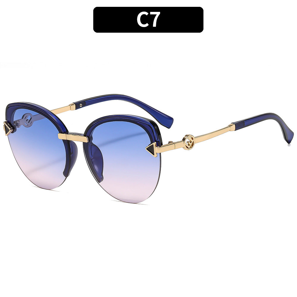 Elegant Shield Frame Sunglasses