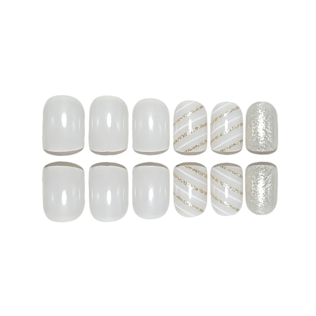 Elegant Glittery Nail Art Enhancements Stornfield