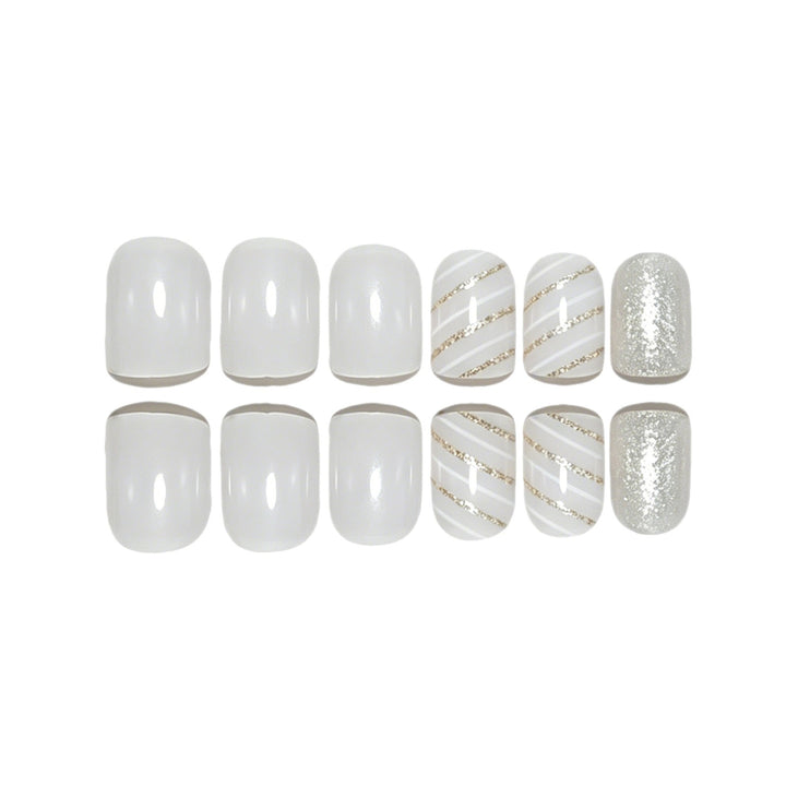 Elegant Glittery Nail Art Enhancements Stornfield