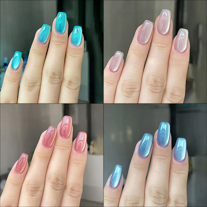Shiny Gel Nail Extensions