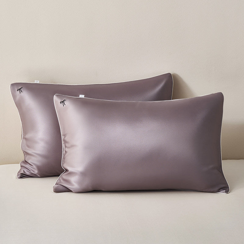 Silky Satin Pillowcase Pair for Hair & Skin Care with Hidden Closure