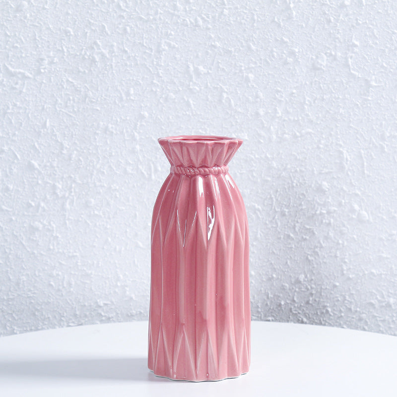Elegant Textured Ceramic Flower Vase Stornfeild 1790310307