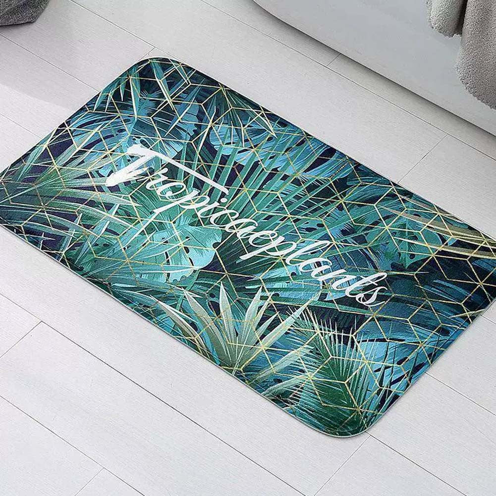 Stylish Motivational Quote Bath Mat