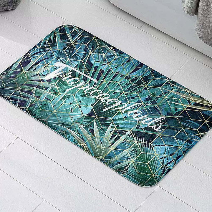 Stylish Motivational Quote Bath Mat
