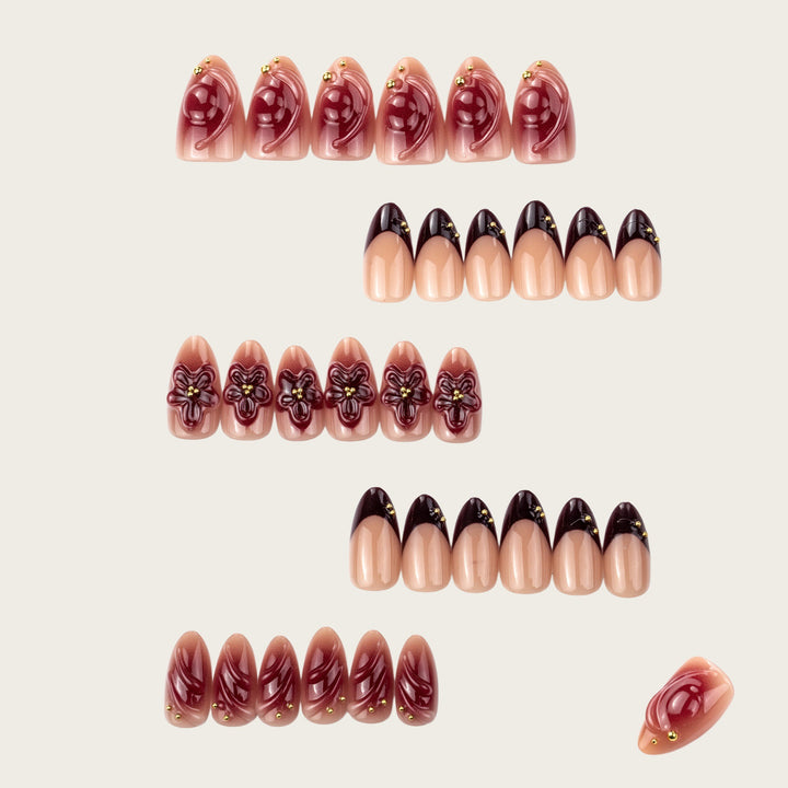Creative Floral Design Press-On Nails Stornfield