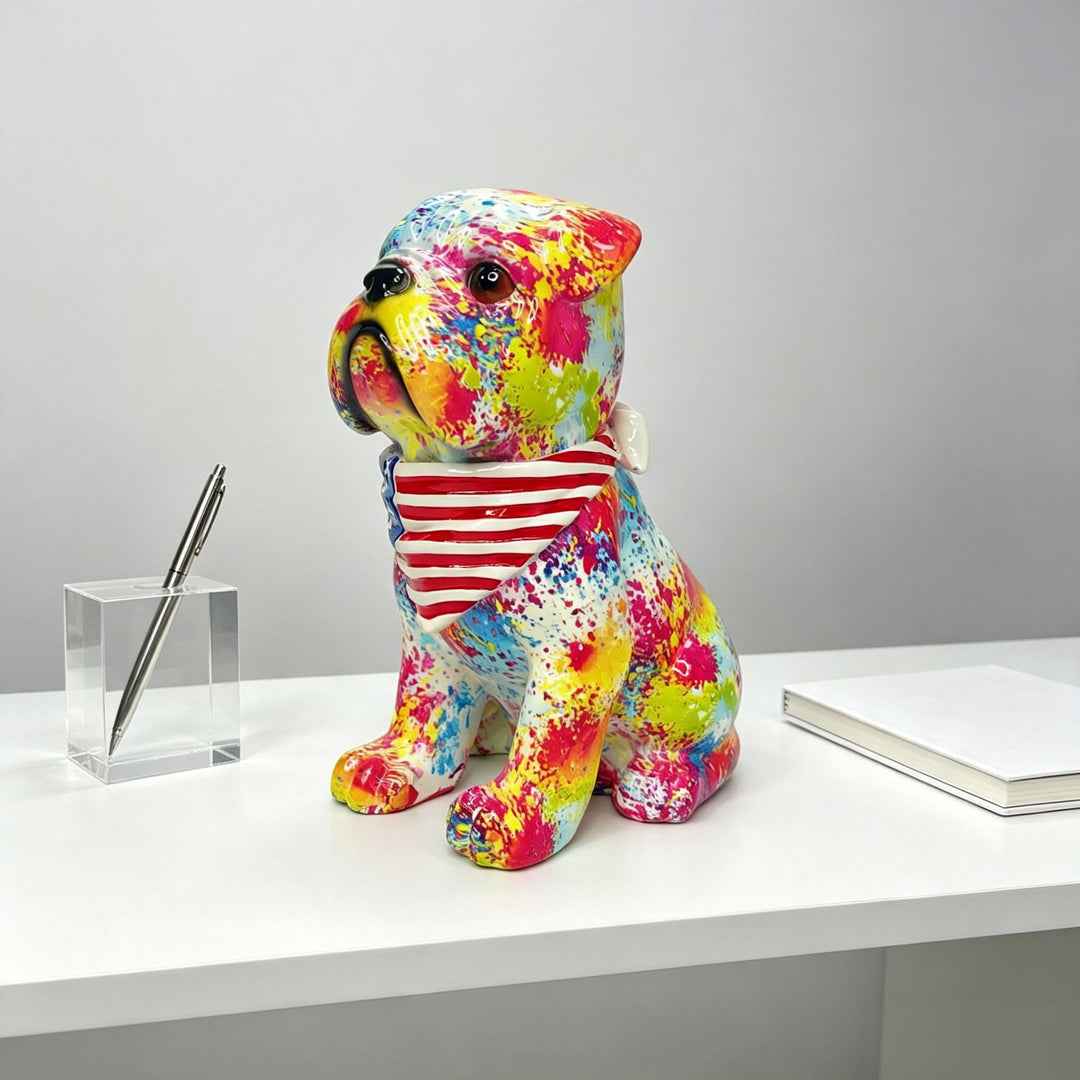 Colorful decorative figure of a dog in modern design Stornfield