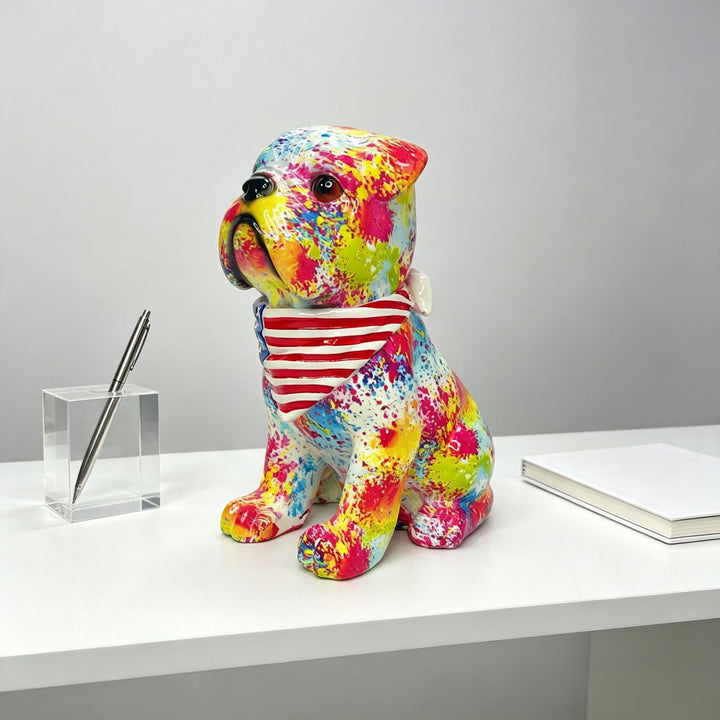 Colorful decorative figure of a dog in modern design Stornfield