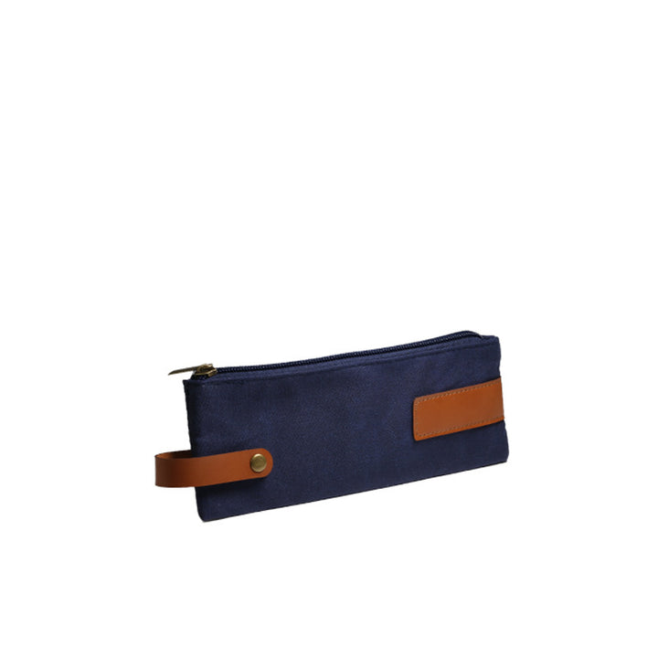 Canvas Zippered Pencil Case