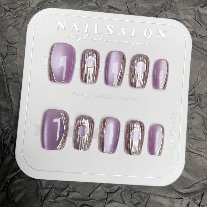 Elegant Press-On Nail Design Set 1790746166