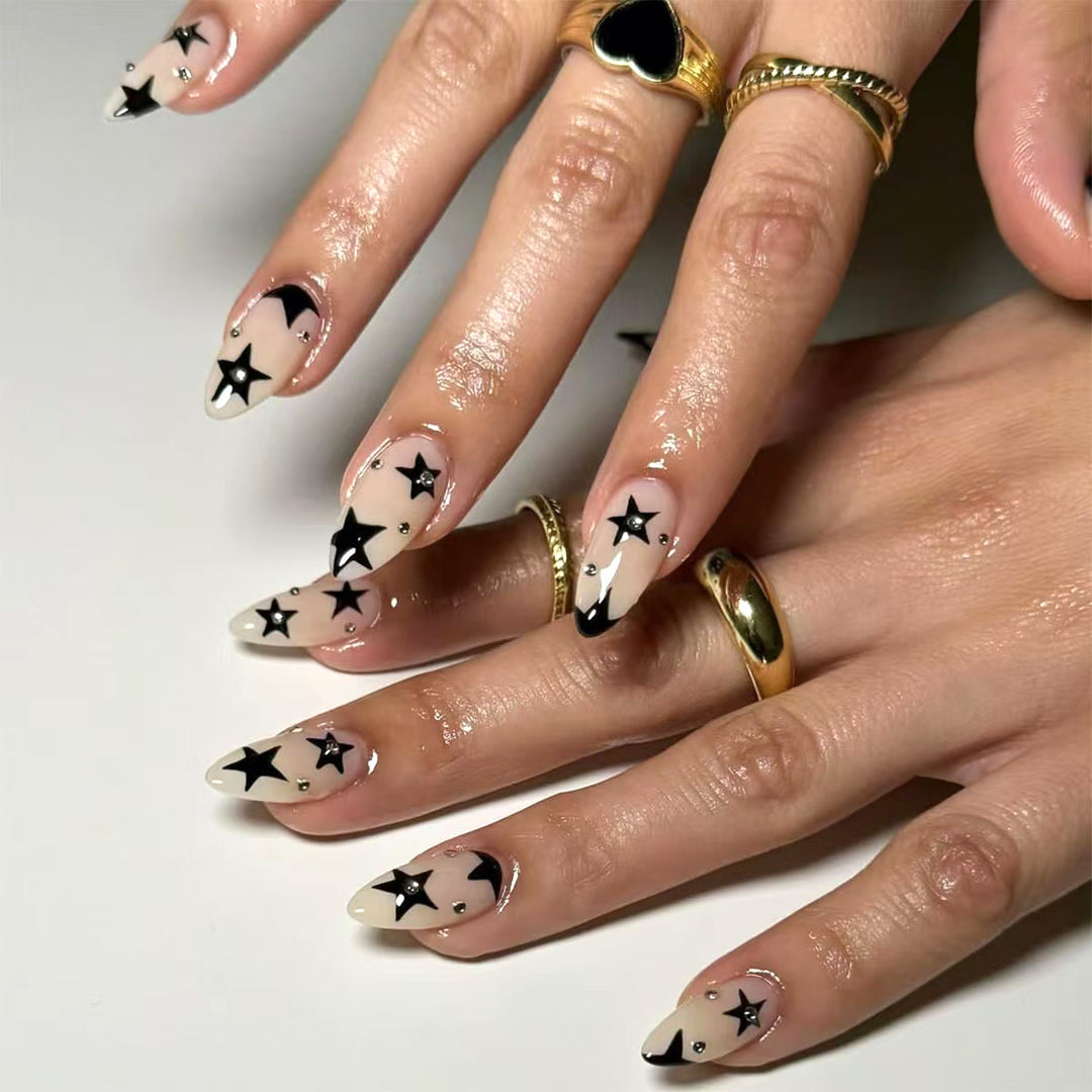 Star-Accented Stiletto Press-On Nails Stornfield