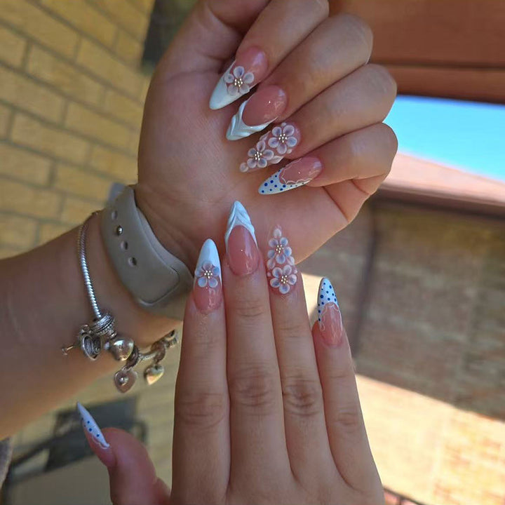Floral Accent Nail Art Extensions Stornfield