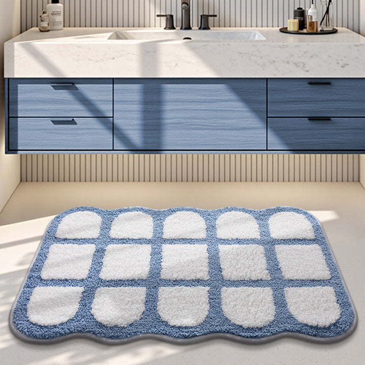 Plush Decorative Bathroom Area Mat