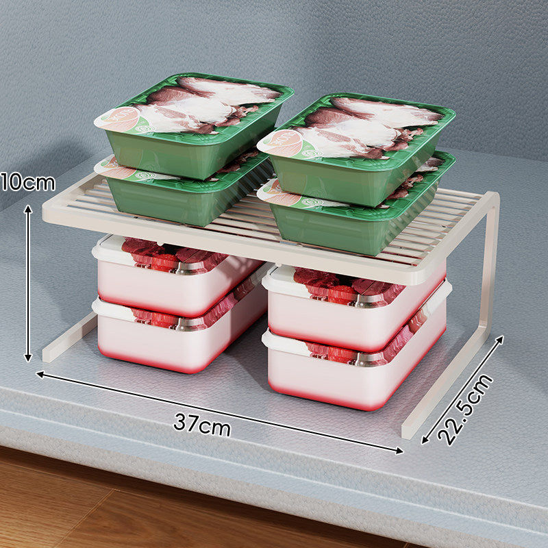 Triple-Tier Slim Slotted Countertop Pantry Shelf Organizer
