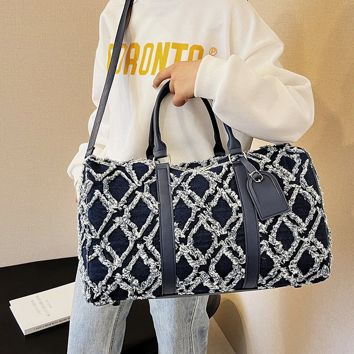 Textured Pattern Travel Duffle Bag Stornfield