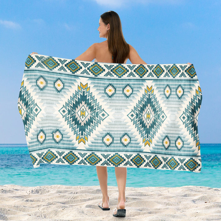 Beach towel with exclusive geometric pattern Stornfield