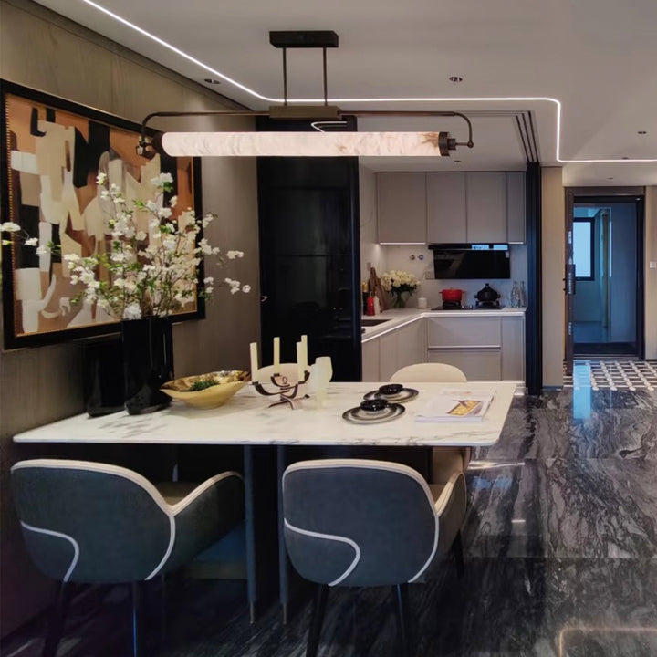 Modern Minimalist Linear Pendant Light Fixture