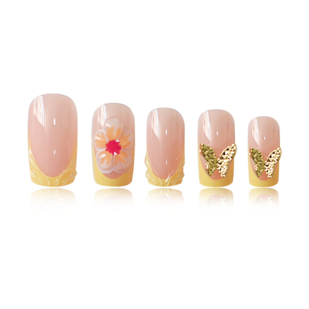 Artistic Spring Floral Nail Art Enhancements Stornfield