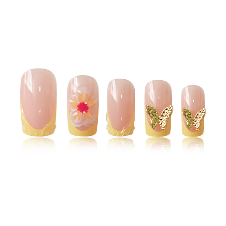 Artistic Spring Floral Nail Art Enhancements Stornfield
