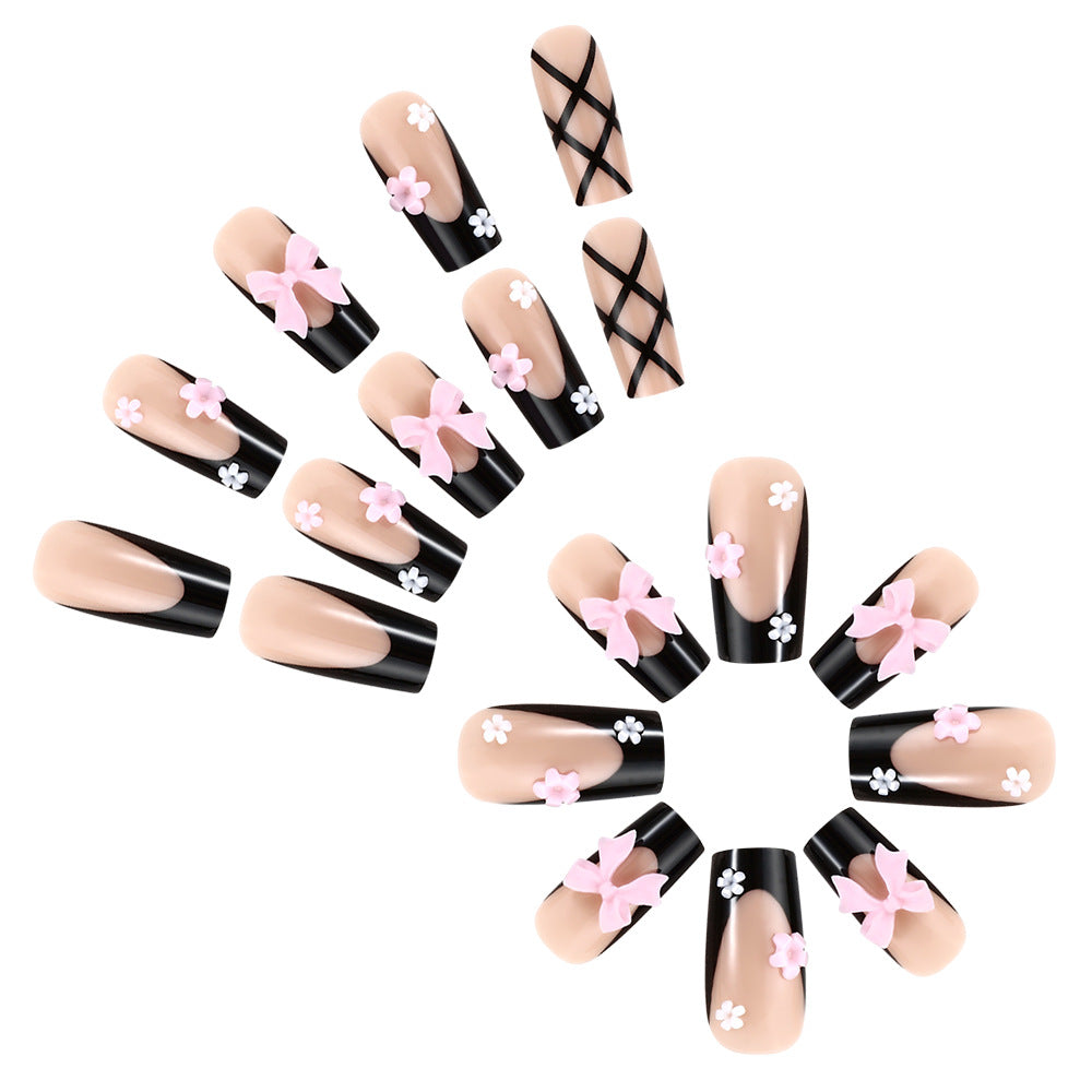 Decorative Floral Press-On Nail Art Set Stornfield