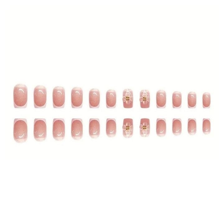 Decorative Long Press-On Nail Set Stornfield