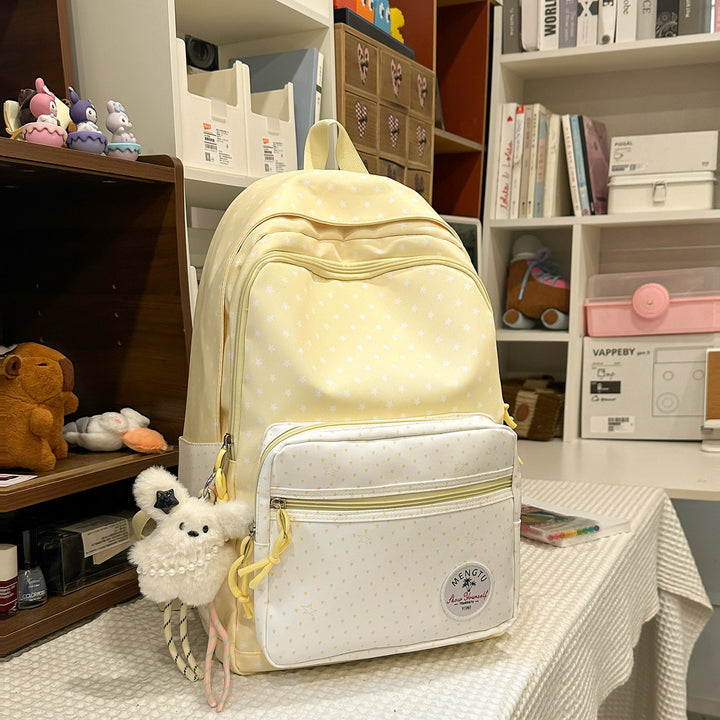Whimsical Star-Patterned School Backpack Stornfield