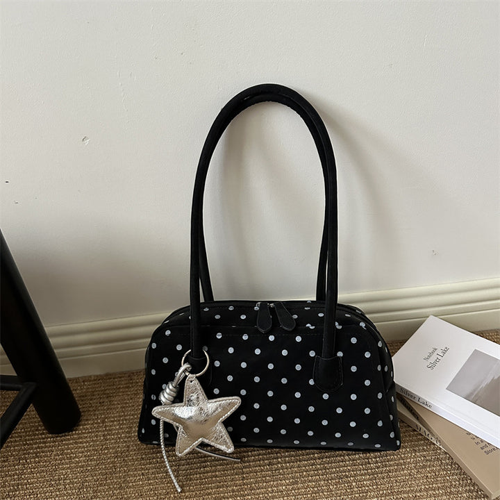 Polka Dot Retro Structured Handbag