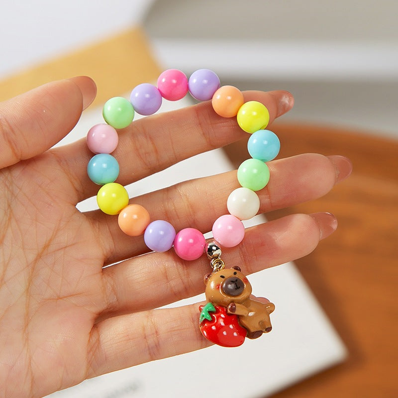Colorful children's bracelet with crafted pendant Stornfield