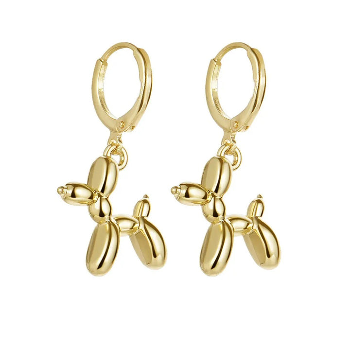 Playful Dog Pet Earrings Made of High-Quality Metal Stornfield
