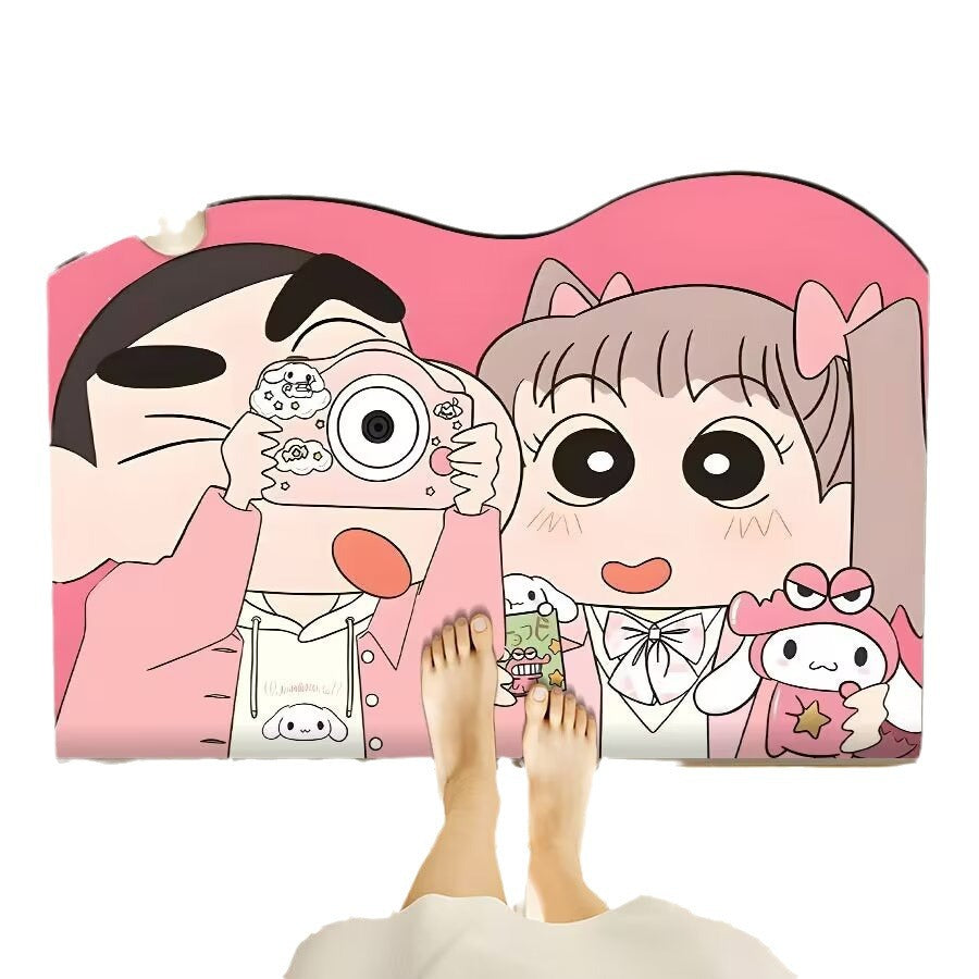 Playful Cartoon-Themed Floor Mat Stornfield