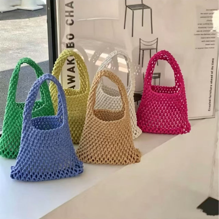 Macrame Tote Bag with Modern Design Stornfield