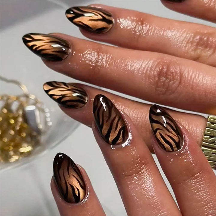 Artistic Animal Print Press-On Nails