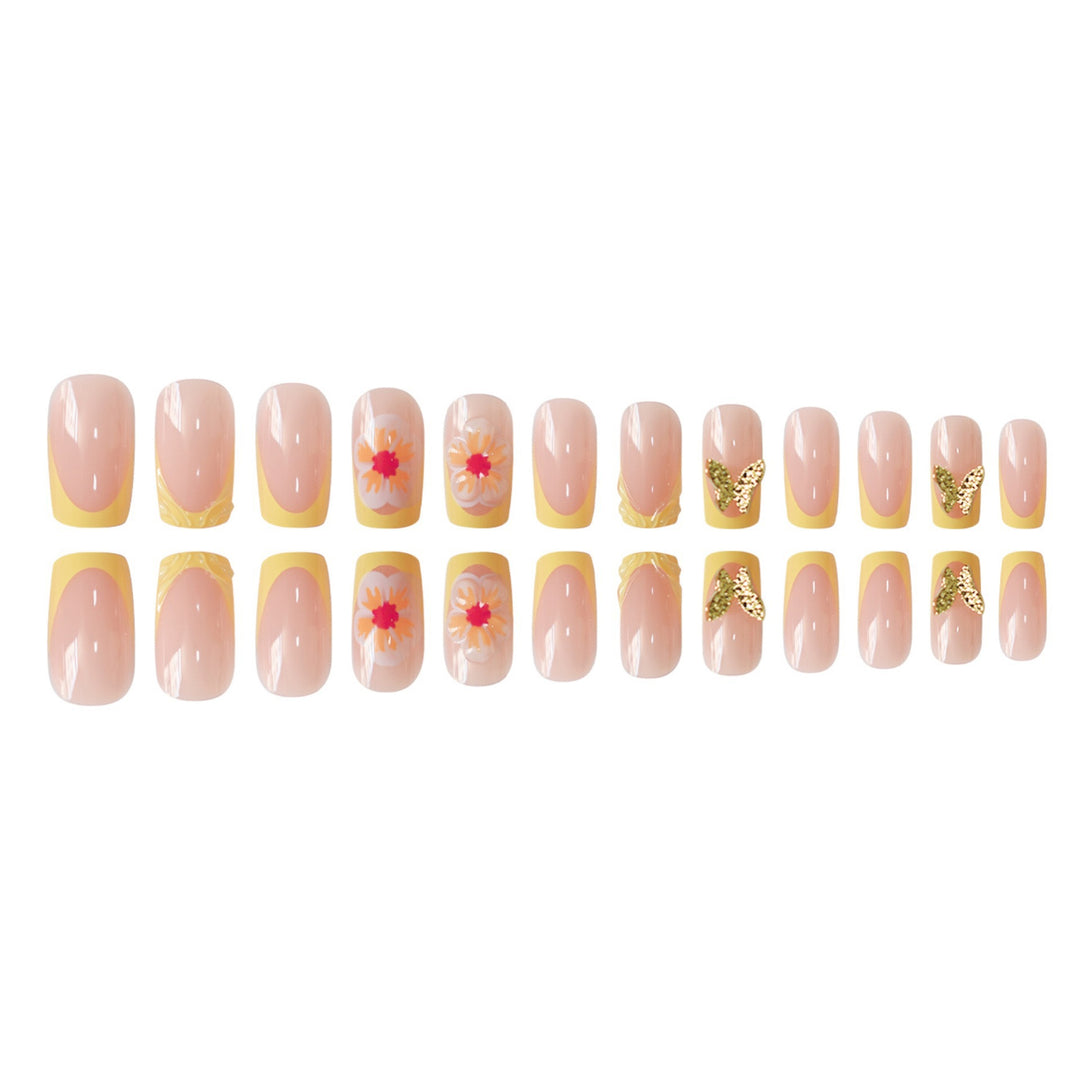 Artistic Spring Floral Nail Art Enhancements Stornfield