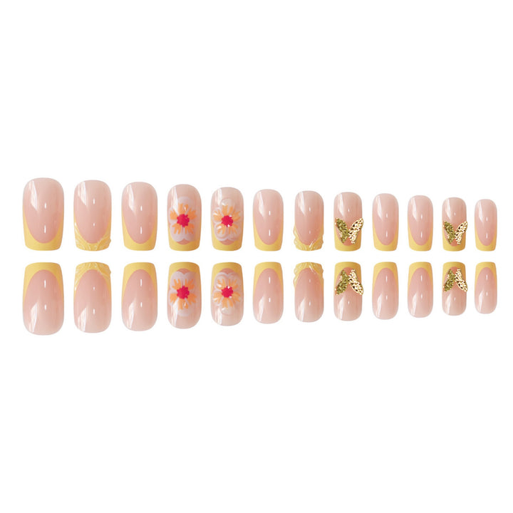 Artistic Spring Floral Nail Art Enhancements Stornfield