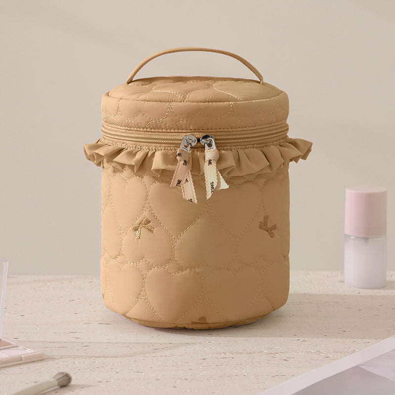 Quilted Makeup Storage Canister Stornfield