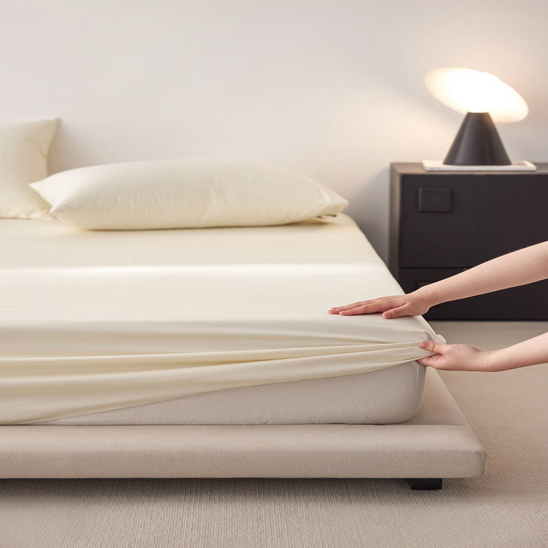 Silky Modal-Blend Deep-Pocket Fitted Sheet Set with 4-Way Stretch and Anti-Slip Elastic