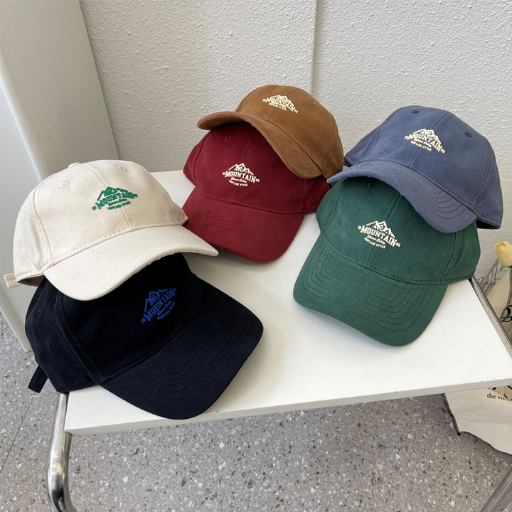 Men's Vintage-Inspired Mountain Graphic Baseball Cap Stornfield