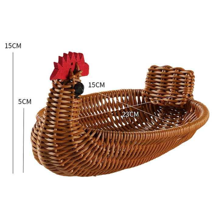 Unisex Braided Decoration Basket in Duck Shape Stornfield