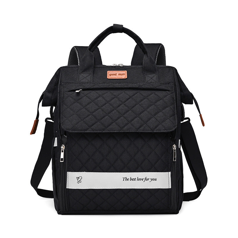 Multi-Pocket Quilted Baby Care Backpack Stornfield