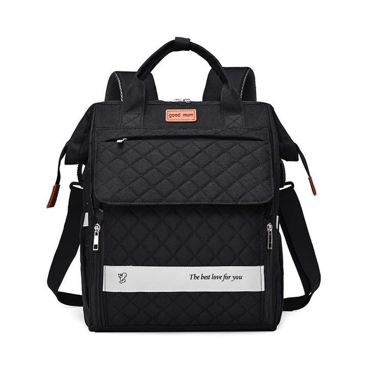 Multi-Pocket Quilted Baby Care Backpack Stornfield