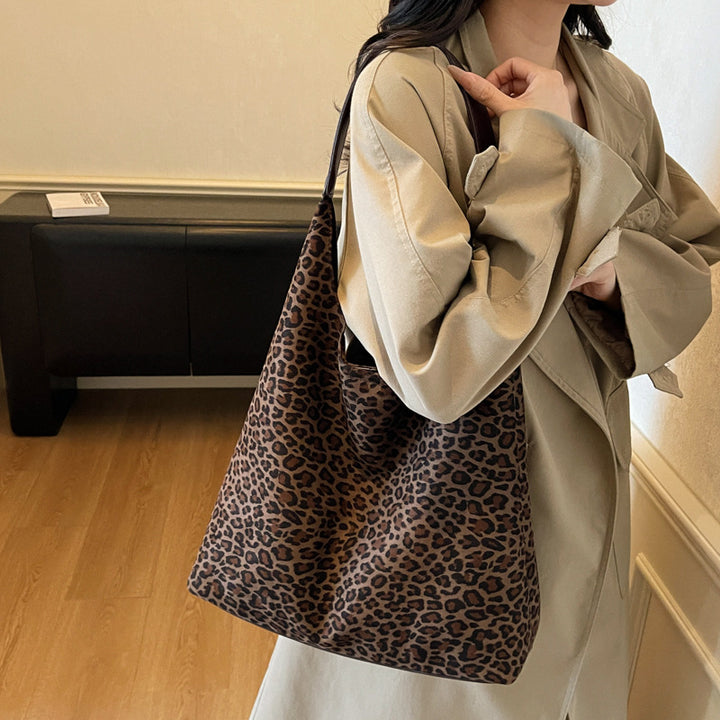 Suede Leopard Print Hobo Bag Stornfield