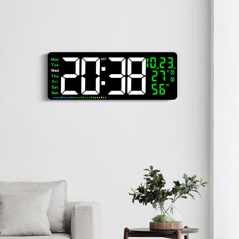 Digital alarm clock with large LED display and weather data Stornfield