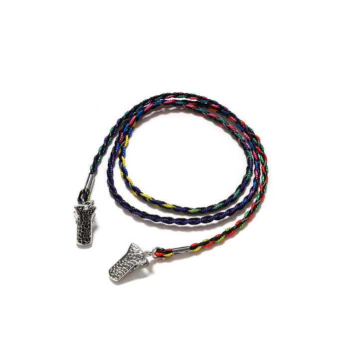Braided Faux Leather Eyewear Holder Stornfield